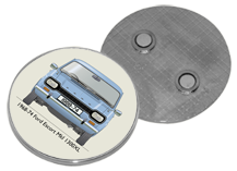 Ford Escort MkI 1300 XL 1968-74 Round Fridge Magnet